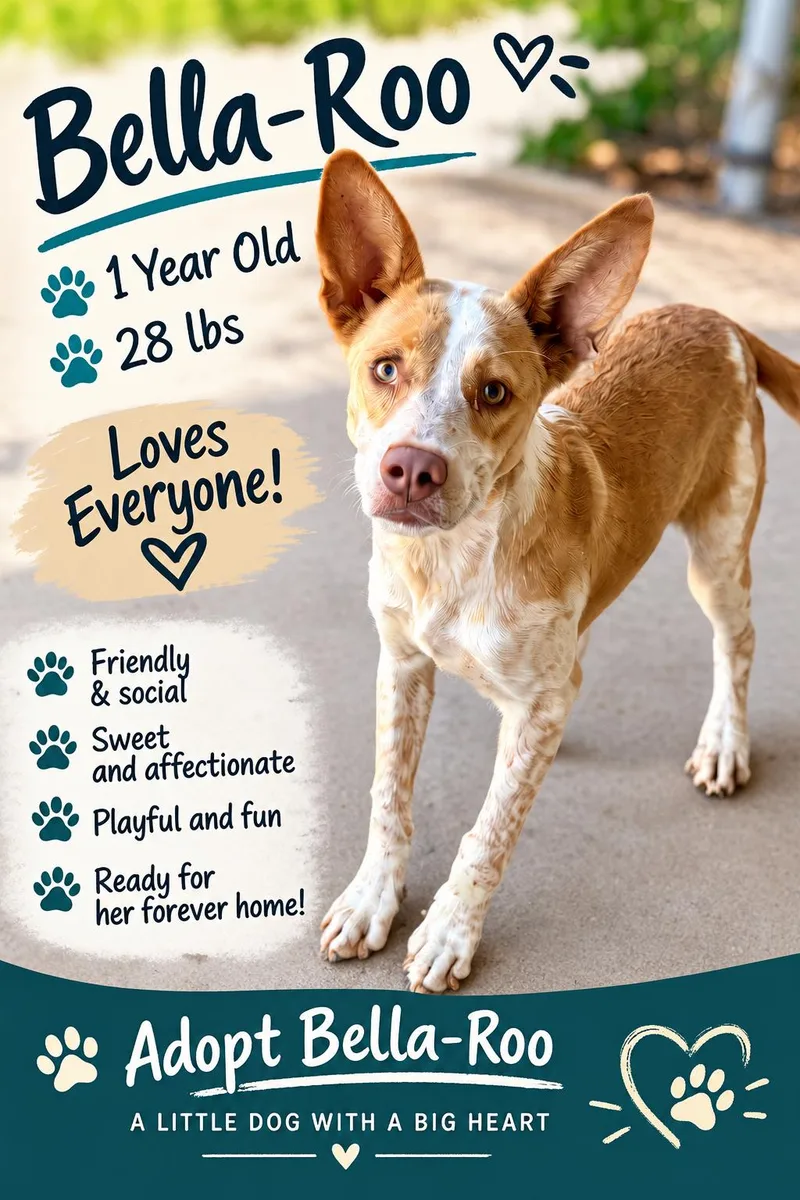 A young medium-sized female Corgi dog named BellaRoo for adoption in White Cloud, MI