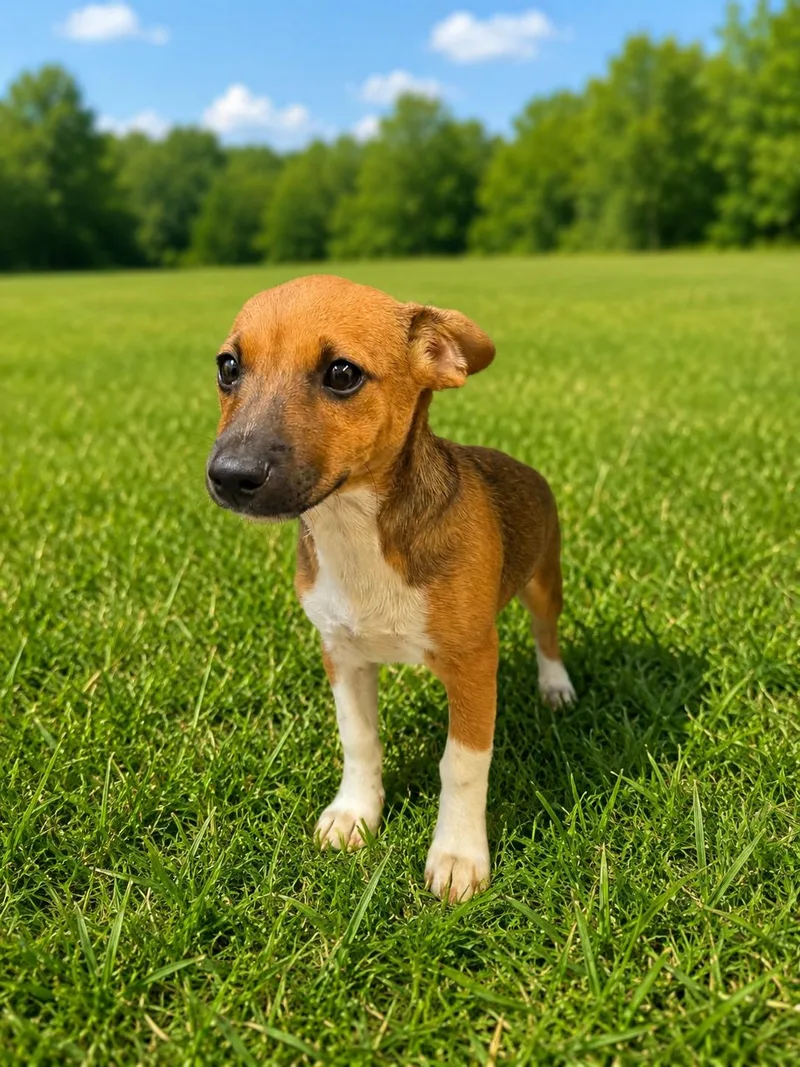 A baby small-sized female Jack Russell Terrier dog named Noa for adoption in Waldorf, MD