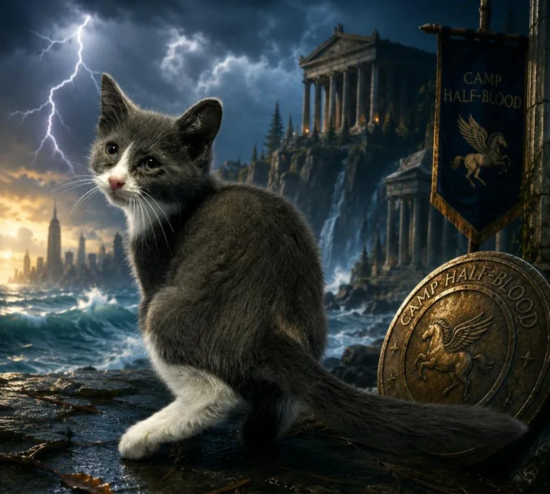 A baby small-sized male Domestic Short Hair cat named Purrcy for adoption in Washington Court House, OH