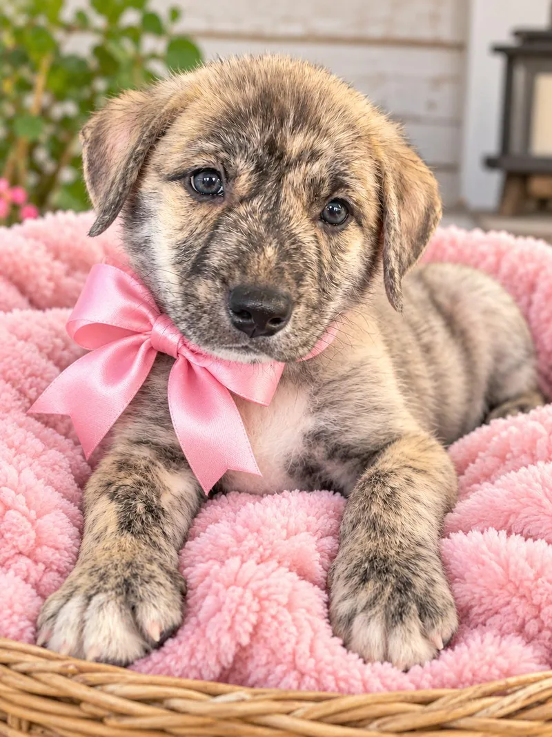 A baby medium-sized female Retriever dog named Flora for adoption in Mount Laurel, NJ