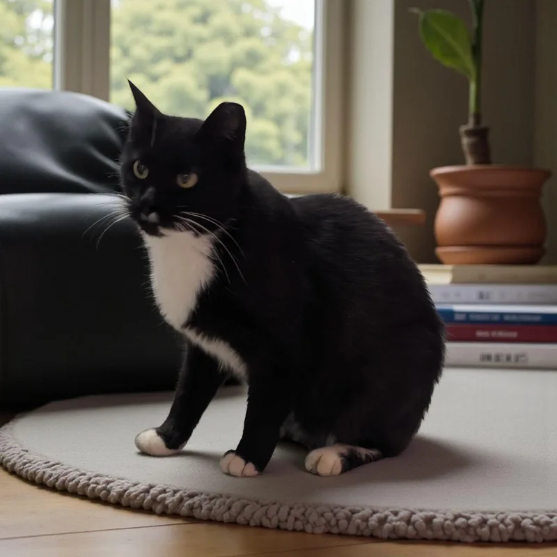 An adult small-sized female Black & White / Tuxedo Domestic Short Hair cat named Mel for adoption in Chuckey, TN