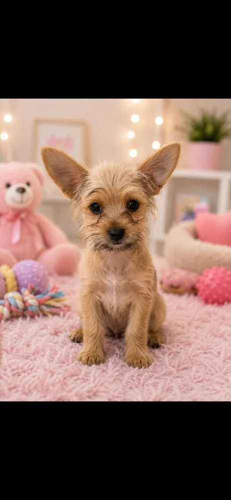 A baby small-sized male Yorkshire Terrier dog named Dustin for adoption in Cedartown, GA