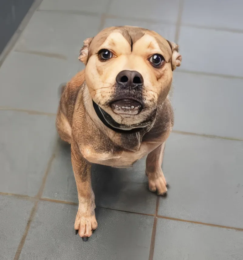 A young medium-sized male Yellow / Tan / Blond / Fawn Mixed Breed dog named Toggle for adoption in Nashville, TN