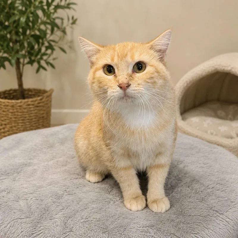 A young medium-sized female Domestic Short Hair cat named Alley for adoption in Pittsfield, IL