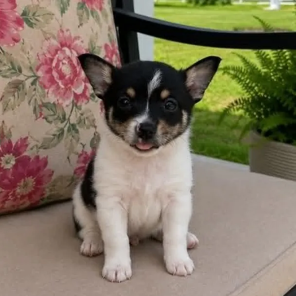 A baby small-sized female Black Pomeranian dog named Pixie for adoption in Crosby, TX