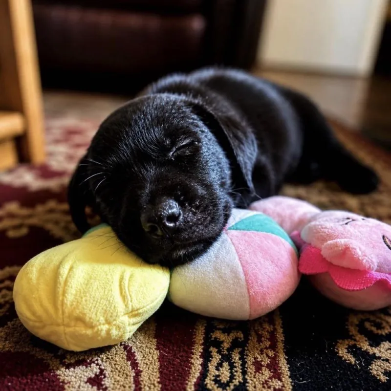A baby small-sized male Black Mixed Breed dog named Bean for adoption in Valparaiso, IN