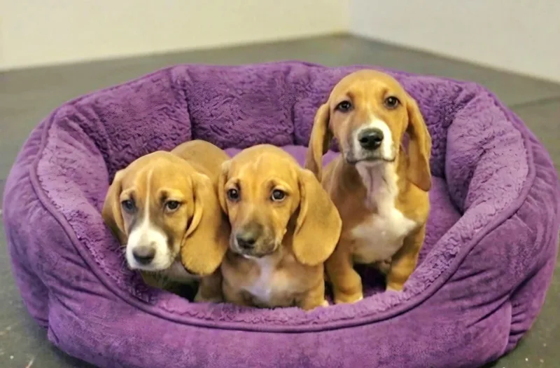 A baby medium-sized female Yellow / Tan / Blond / Fawn Basset Hound dog named Tiffany MORE PICS COMING for adoption in Athens, AL