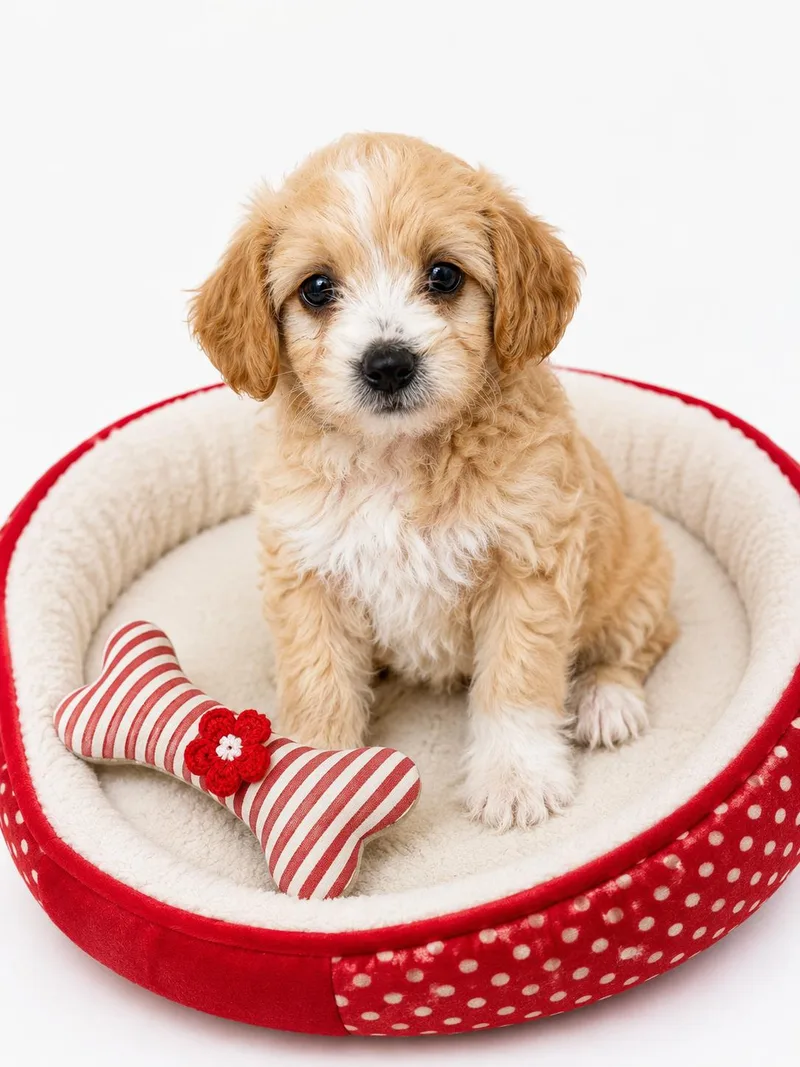 A baby small-sized female Miniature Poodle dog named Elowen for adoption in Corona, CA