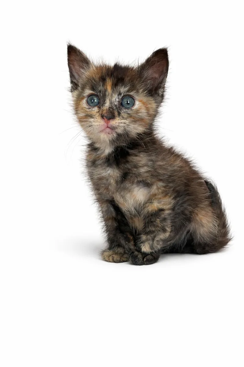 A baby small-sized female Domestic Short Hair cat named Pecan for adoption in Long Beach, CA