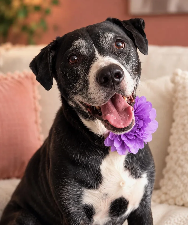 A senior large-sized female Black Labrador Retriever dog named Lucy for adoption in Menifee, CA