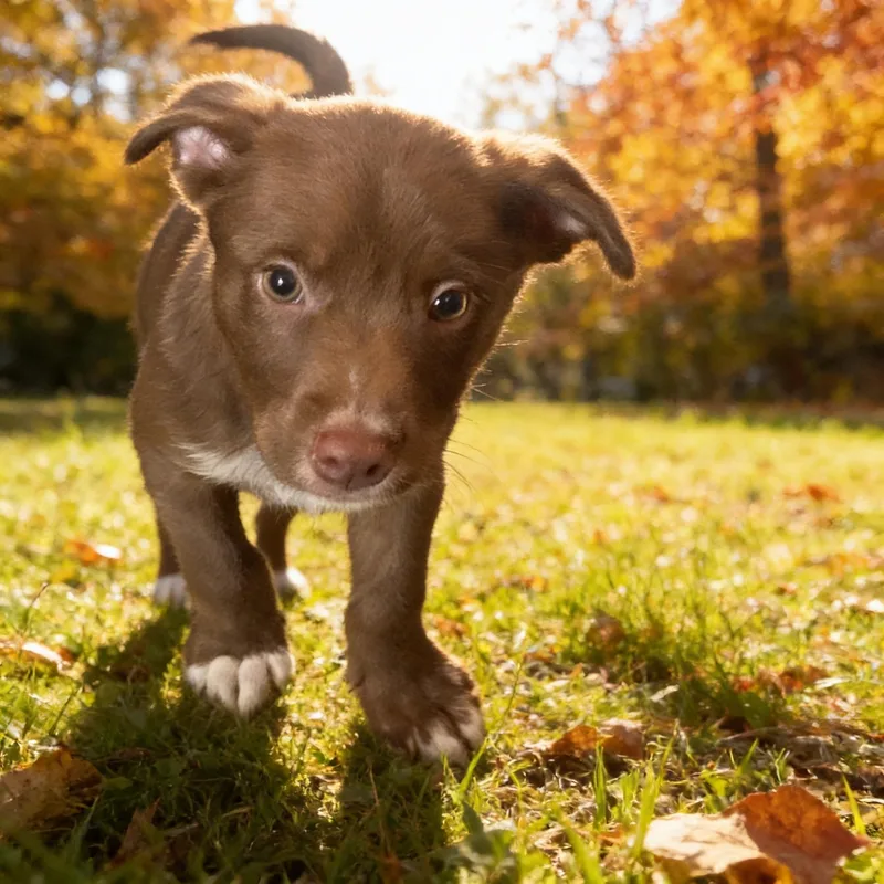 A baby medium-sized male Australian Shepherd dog named Barry Allen for adoption in Queen Creek, AZ