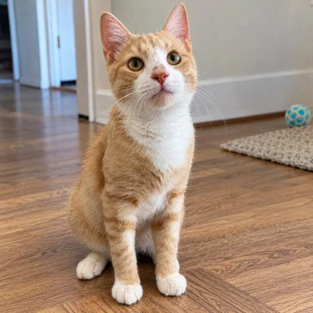 An adult medium-sized male Tabby cat named Quincy for adoption in Fort Myers, FL