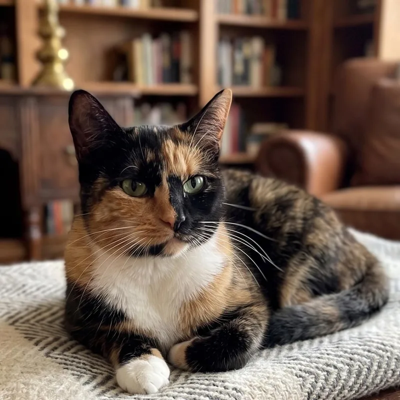 An adult medium-sized female Calico cat named Frida for adoption in Allen, TX