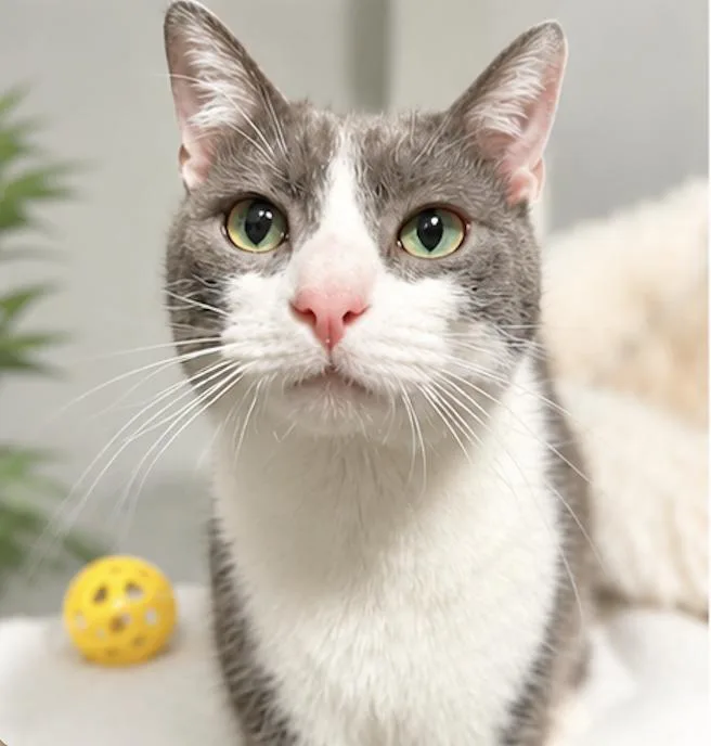 A young medium-sized male Domestic Short Hair cat named Puddy for adoption in Bloomfield, NJ