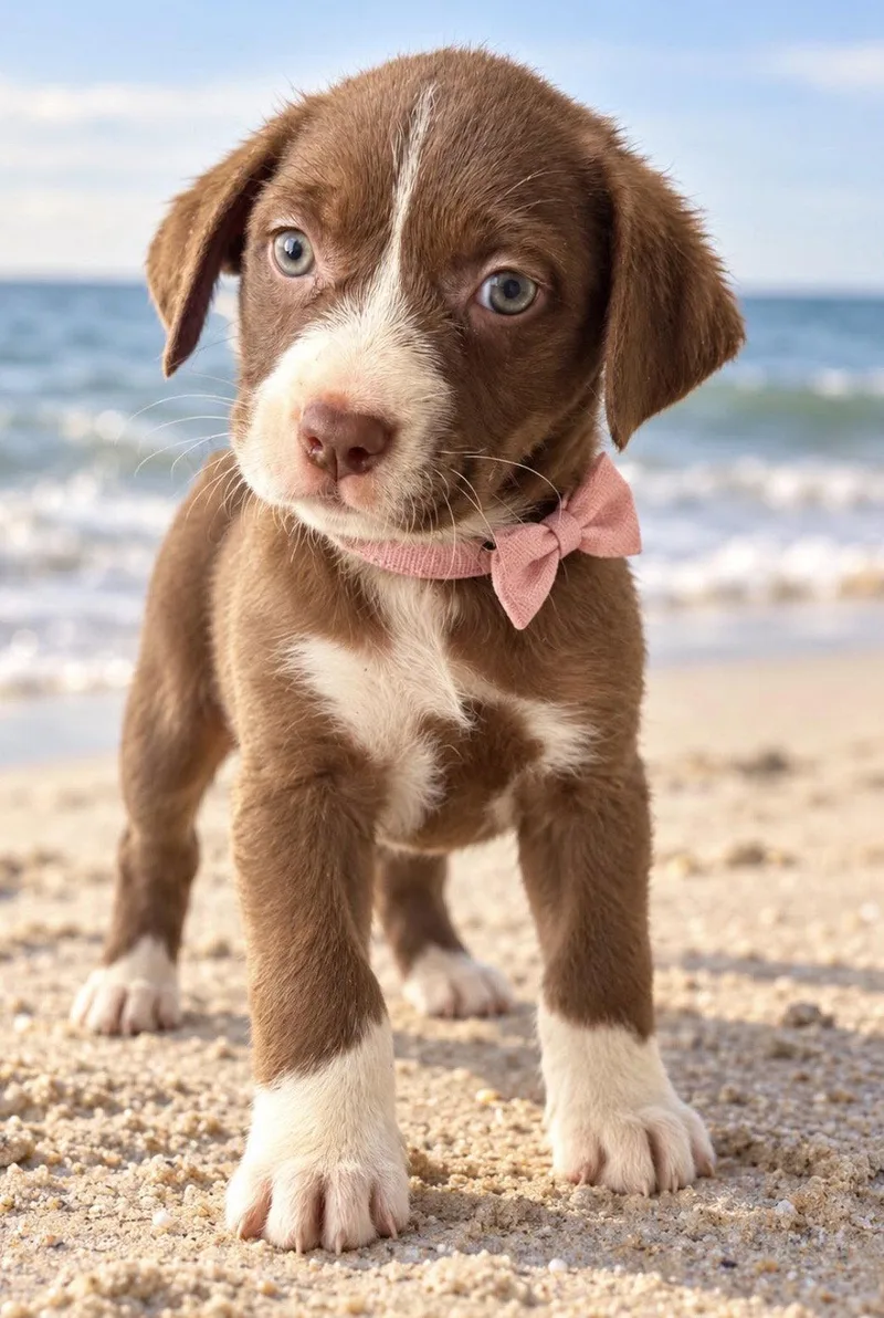A baby medium-sized female American Bulldog dog named Hershey for adoption in Margate, FL