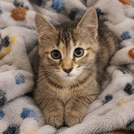 A baby medium-sized female Torbie cat named Lexi for adoption in Andover, MN