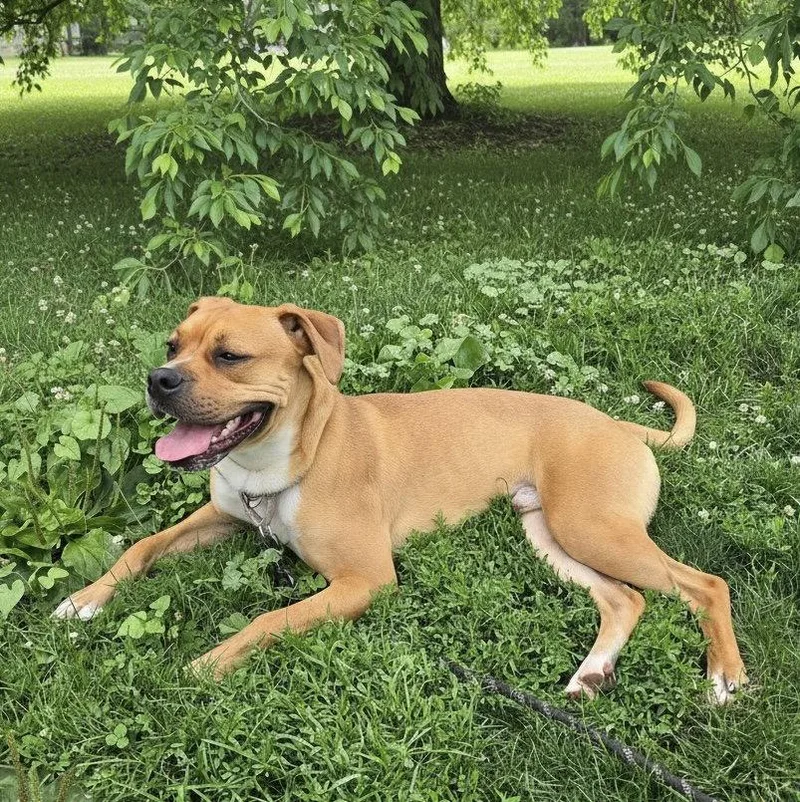 A young medium-sized male Boxer dog named Bo Boxer for adoption in Berwick, PA