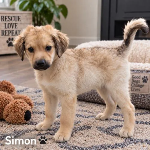 A baby small-sized male Brown / Chocolate German Shepherd Dog dog named Simon for adoption in Coachella, CA