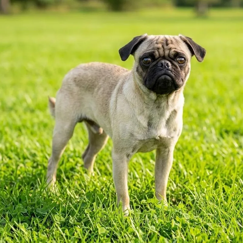 A baby small-sized male Yellow / Tan / Blond / Fawn Pug dog named Preston the Pug for adoption in Las Vegas, NV