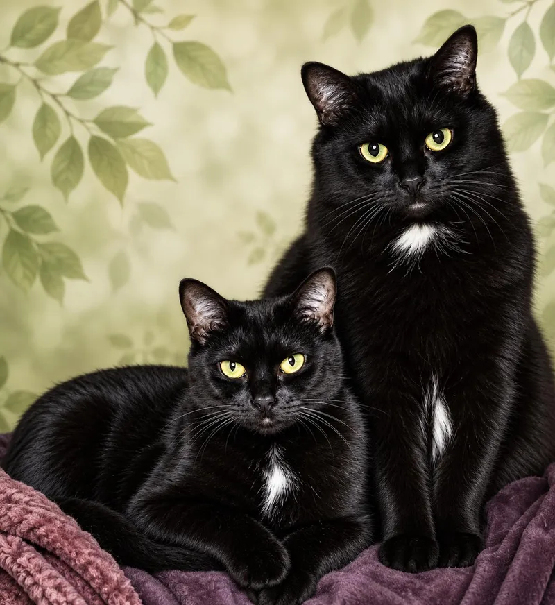 An adult medium-sized female Domestic Short Hair cat named LUNA & STELLA for adoption in Hillsboro, OR