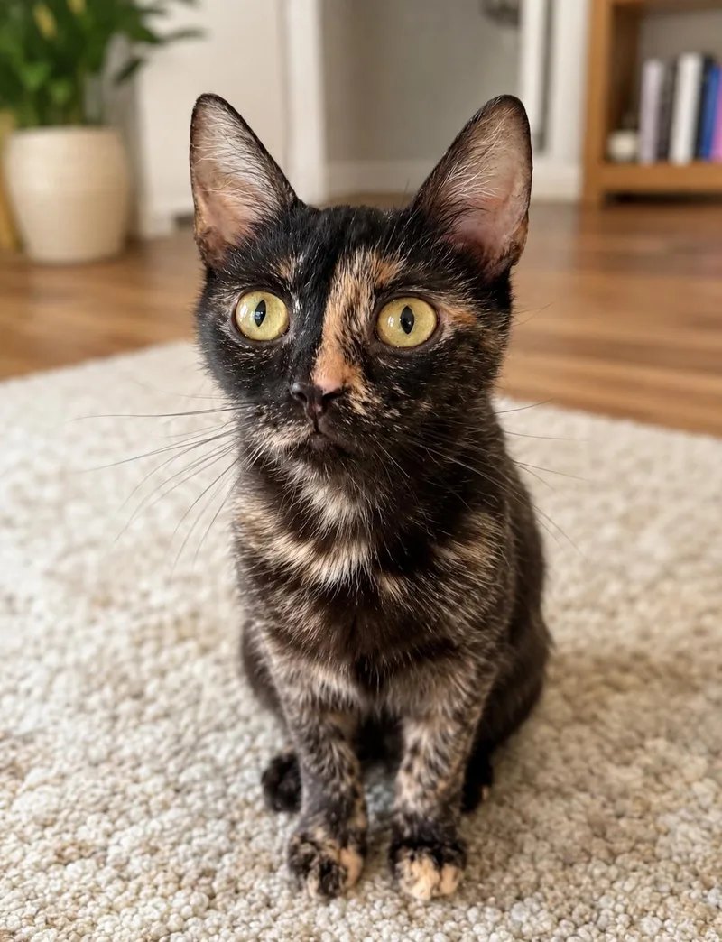 A young medium-sized female Tortoiseshell Domestic Short Hair cat named Gracie for adoption in Greensboro, NC