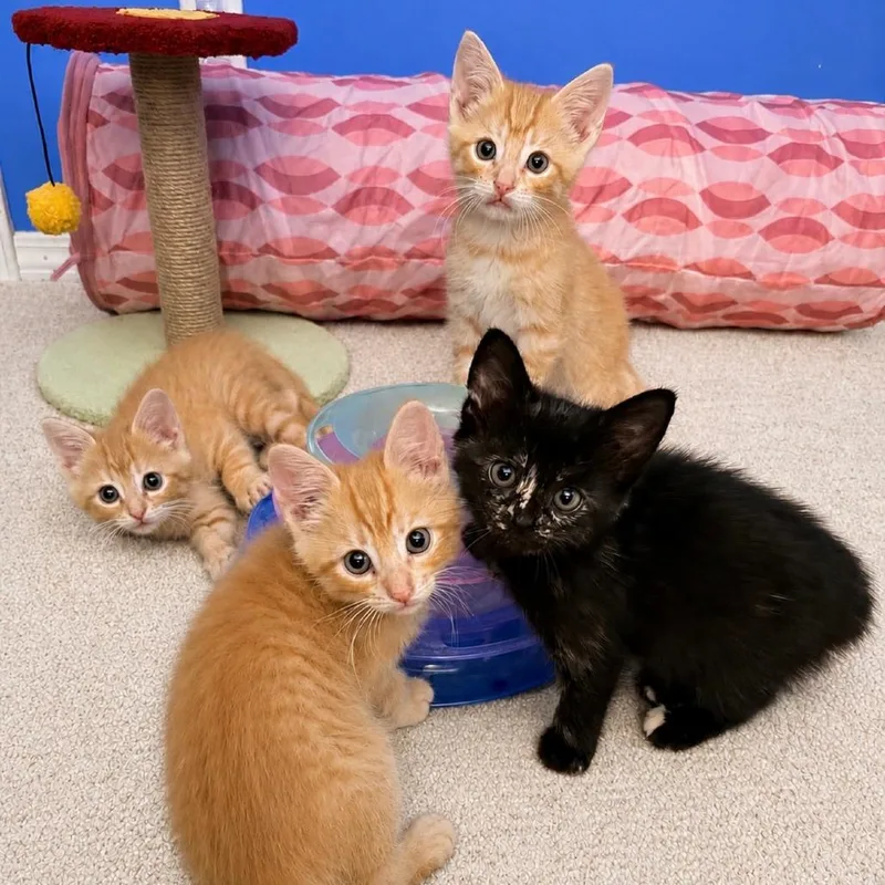 A baby small-sized female Tortoiseshell Domestic Short Hair cat named Pudding for adoption in Normal, IL