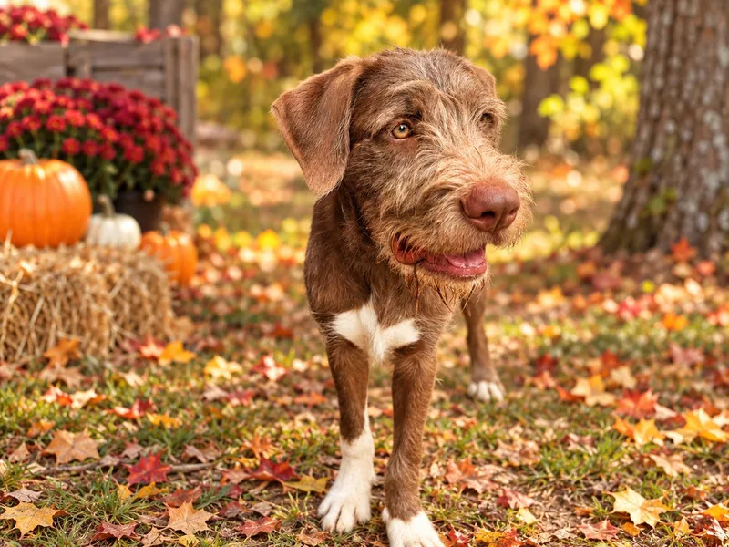 A young medium-sized male Standard Poodle dog named Huck for adoption in Chickamauga, GA