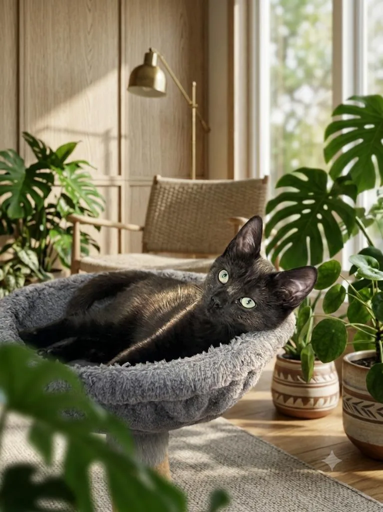 A baby medium-sized female Domestic Short Hair cat named Licorice for adoption in Johnson City, TN