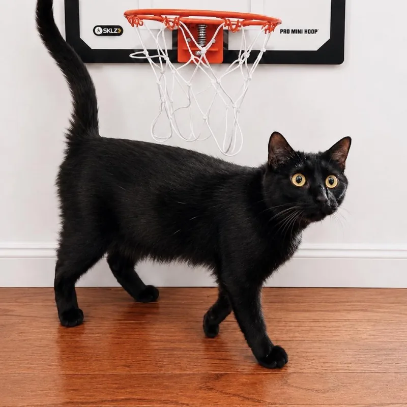An adult medium-sized female Black Domestic Short Hair cat named Dynasty for adoption in Brownsboro, AL