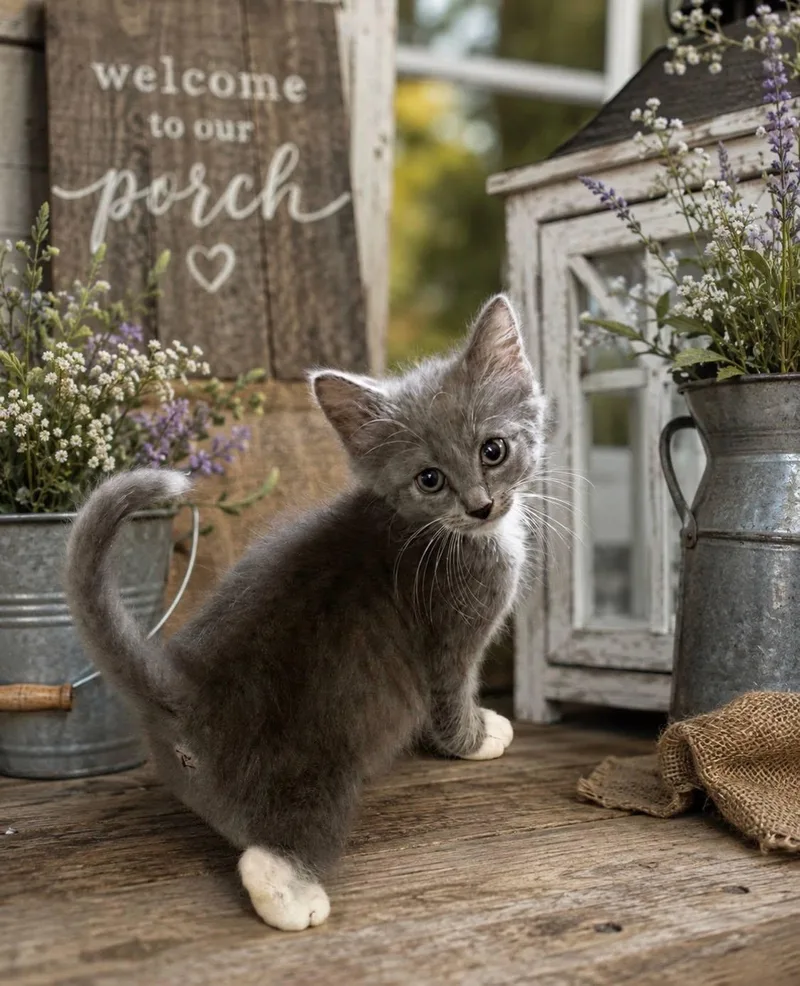 A baby medium-sized male Domestic Short Hair cat named Willie for adoption in Mount Pleasant, NC