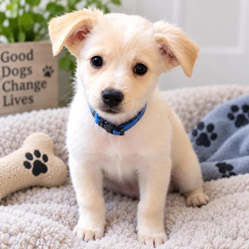 A baby small-sized male Great Pyrenees dog named Elton for adoption in Claremore, OK