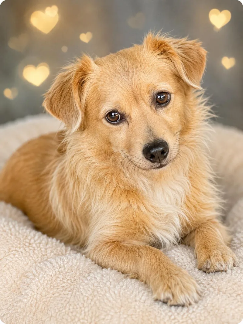 A young medium-sized female Apricot / Beige Terrier dog named Honey for adoption in Brookeville, MD