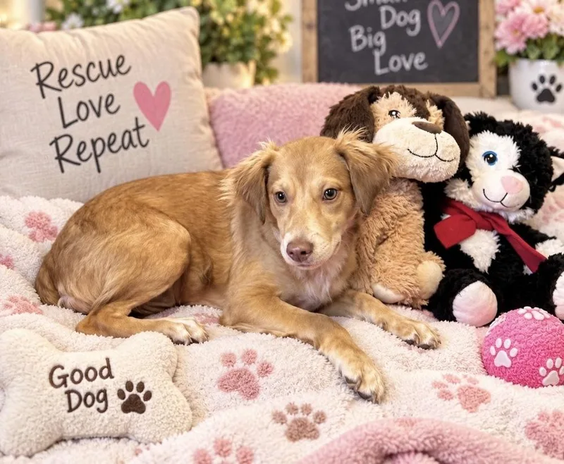 A young medium-sized female Golden Retriever dog named Honey for adoption in Cedartown, GA