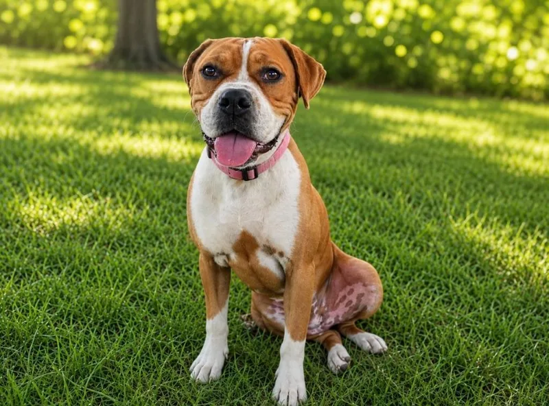 A young large-sized female Boxer dog named Phoebe for adoption in Sebastian, FL