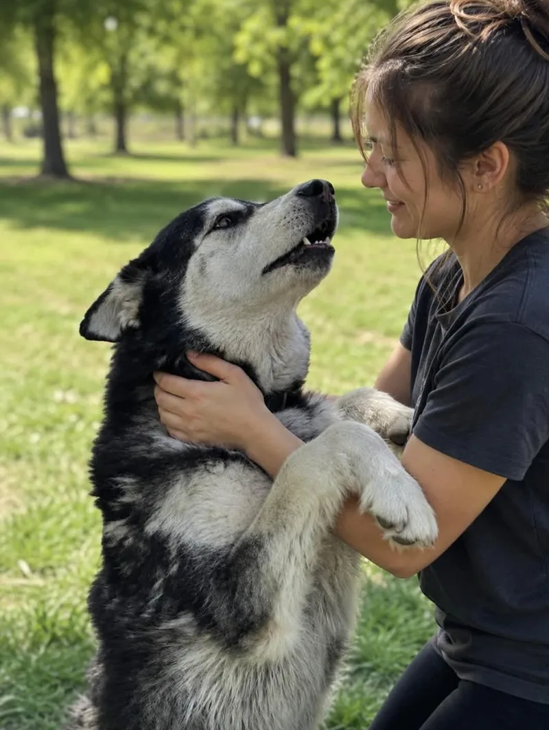 An adult large-sized male Husky dog named Max Husky for adoption in Allen, TX