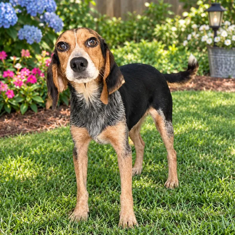 An adult small-sized female Beagle dog named Penelope for adoption in Baton Rouge, LA