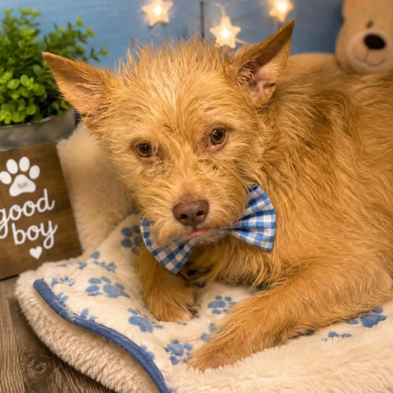 A young small-sized male Cairn Terrier dog named Biscuit Gs for adoption in Allen, TX
