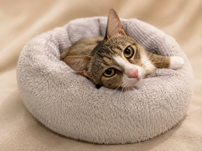 An adult medium-sized female Domestic Short Hair cat named Greta for adoption in Gettysburg, PA