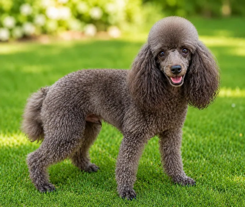 An adult small-sized male Brown / Chocolate Poodle (Toy) dog named Alex for adoption in POTOMAC, MD