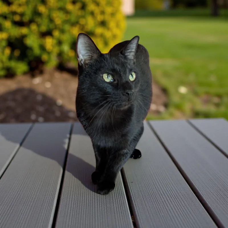 A young small-sized male Black Domestic Short Hair cat named Duke for adoption in Chuckey, TN