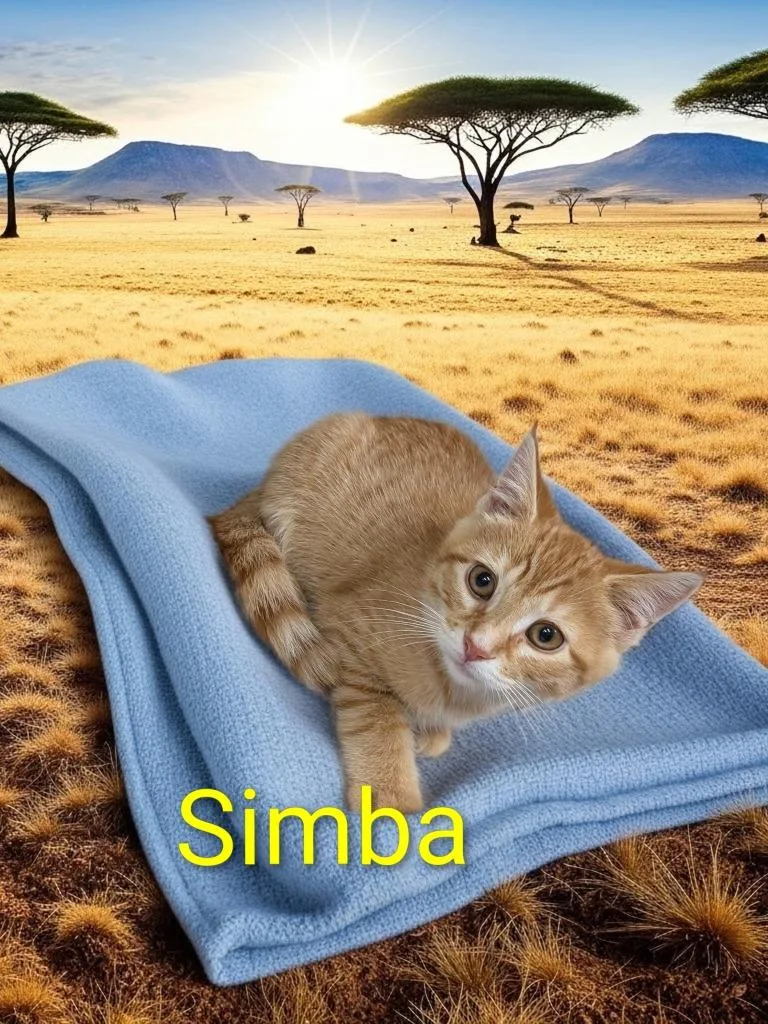 A baby medium-sized male Domestic Short Hair cat named Simba for adoption in Jim Thorpe, PA