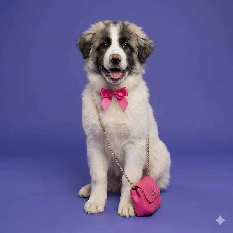 A young large-sized female Great Pyrenees dog named Panda for adoption in Oak Bluffs, MA