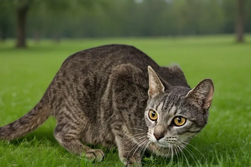 A young medium-sized female Domestic Short Hair cat named Meg for adoption in Talladega, AL