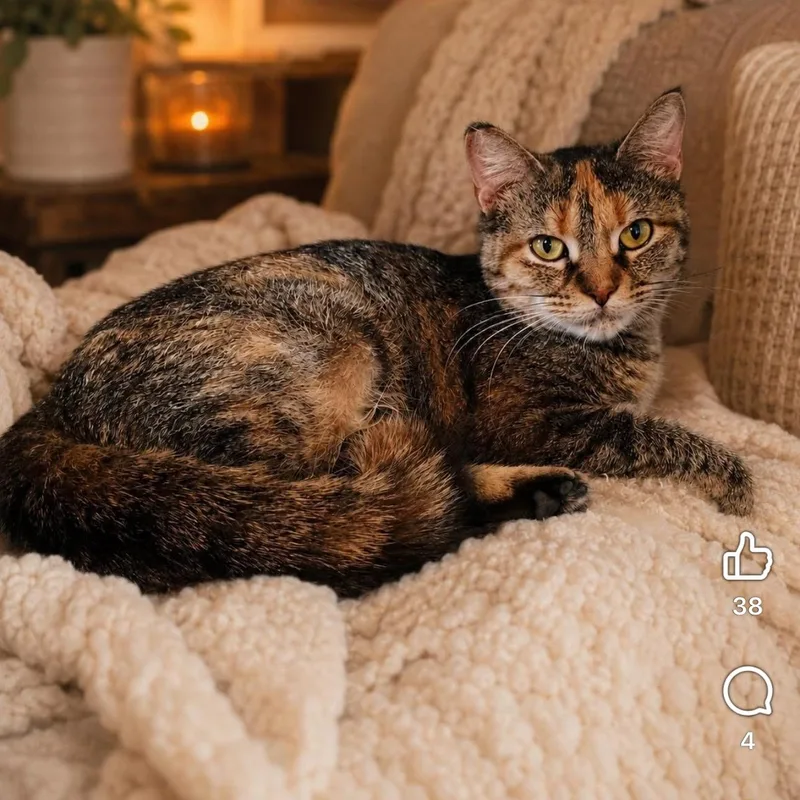 An adult medium-sized female Tabby (Orange / Red) Domestic Short Hair cat named Sheva for adoption in DuBois, PA