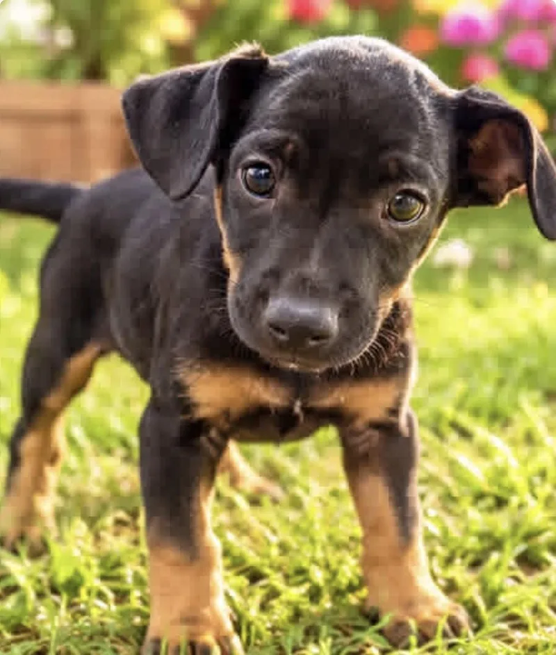 A baby medium-sized female Labrador Retriever dog named Fay for adoption in Margate, FL