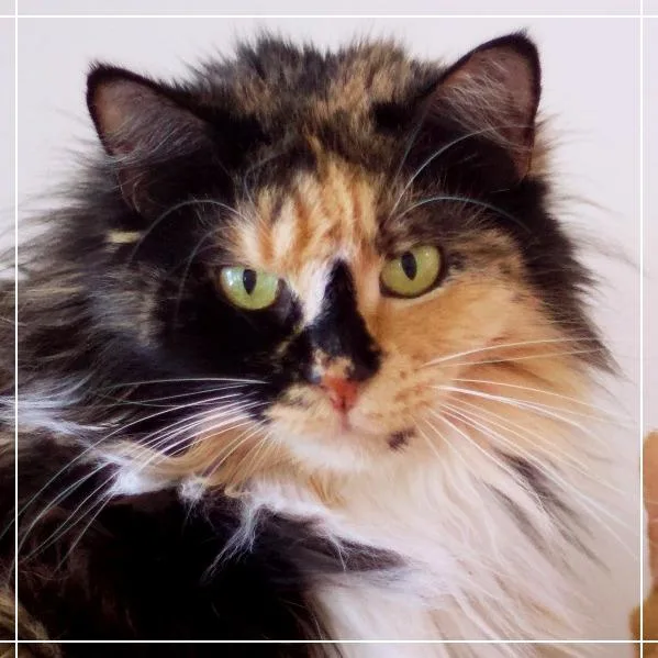 A senior medium-sized female Domestic Long Hair cat named Pumpkin for adoption in Cumming, GA