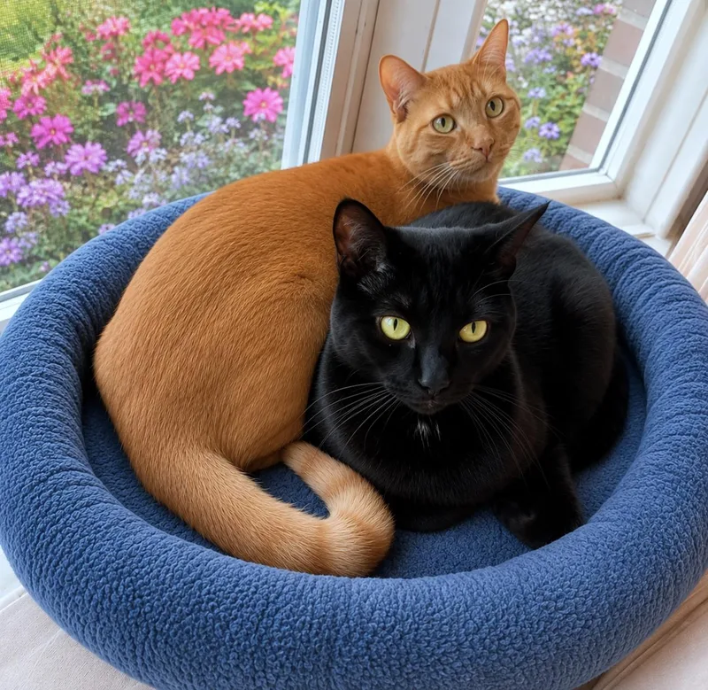 An adult medium-sized male Orange / Red Domestic Short Hair cat named Bonded Pair Dusty & for adoption in Hillsboro, OR