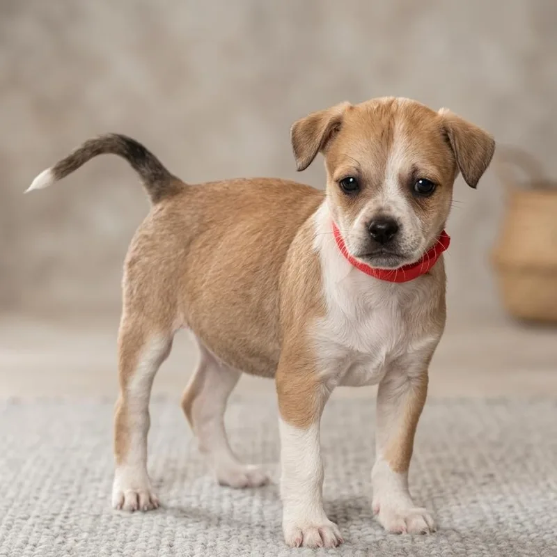 A baby medium-sized female Labrador Retriever dog named Fritter for adoption in Columbus, OH