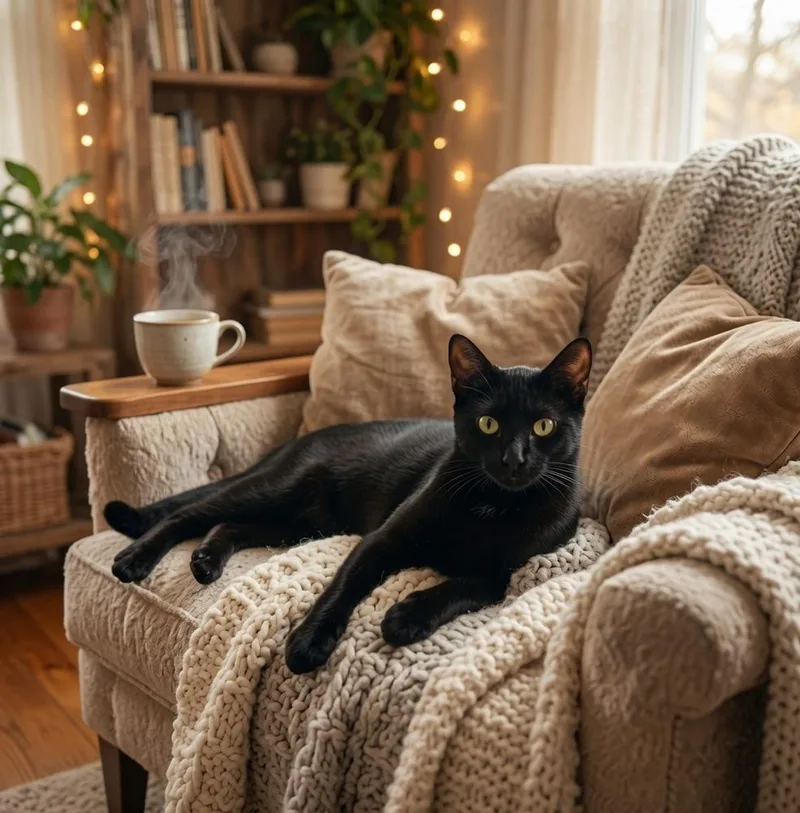 A young small-sized female Black American Shorthair cat named Shadow and Spookey for adoption in San Antonio, TX