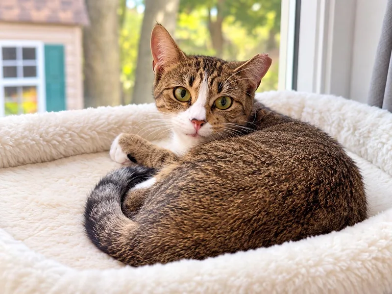 A young medium-sized female Torbie Domestic Short Hair cat named Millie Solis for adoption in Stowe, PA